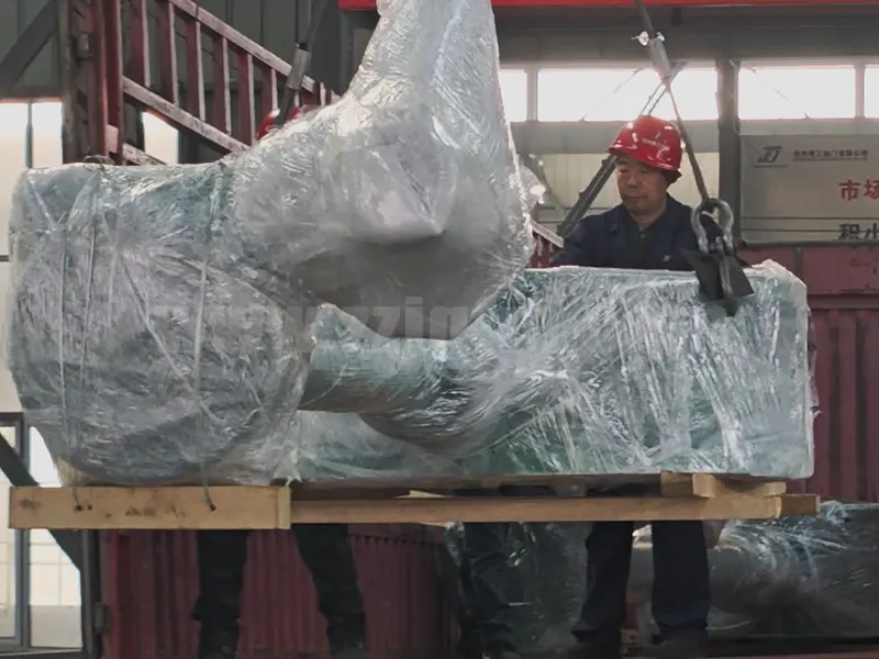 郑州精工多台长杆旋球阀顺利发货