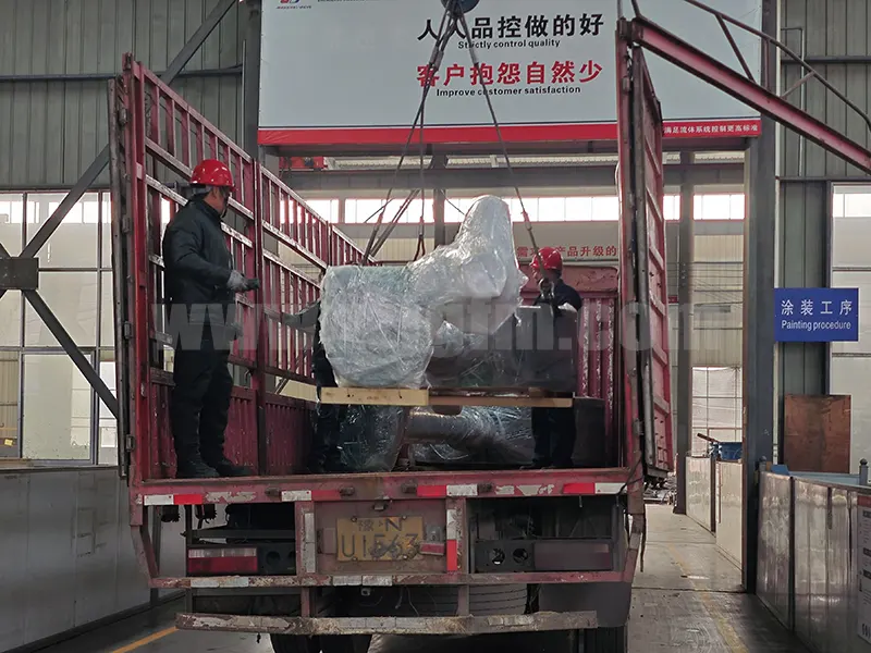 郑州精工多台长杆旋球阀顺利发货