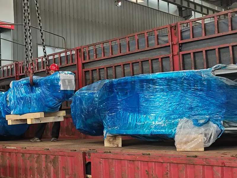 郑州精工开年忙发货，DN2000/DN2200 大口径旋球阀送往现场