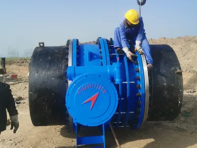石油管道阀门安装现场