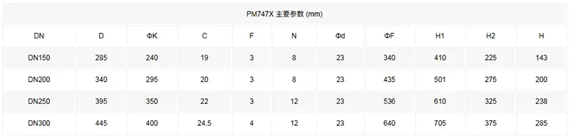 隔膜式排泥阀技术参数